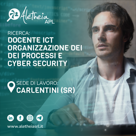 Docente ICT – Organizzazione dei processi e Cyber security