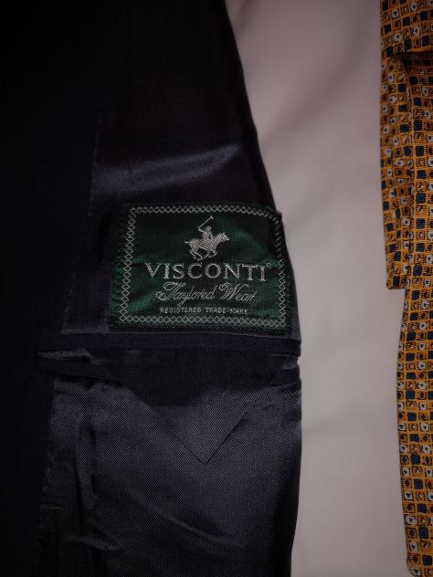 SVENDO ELEGANTE BLAZER BLU 4 STAGIONI ORIGINALE VISCONTI - Foto 3