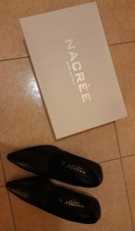 PAIA DI SCARPE ELEGANTI DONNA NERO TACCO 7 CM,N.37 BRAND:NACREE’,VERA PELLE - Foto 6