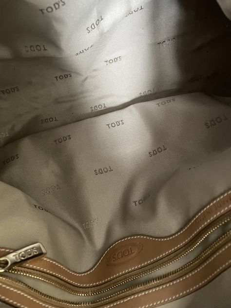 BORSA TOD'S MOD. D-BAG IN PELLE BEIGE - Foto 10