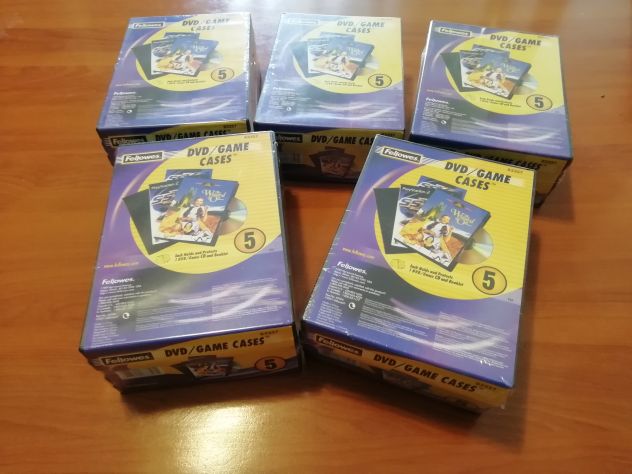Custodie per CD/DVD Fellowes pacco da 5 pezzi – NUOVO INCELLOFANATO - Foto 9