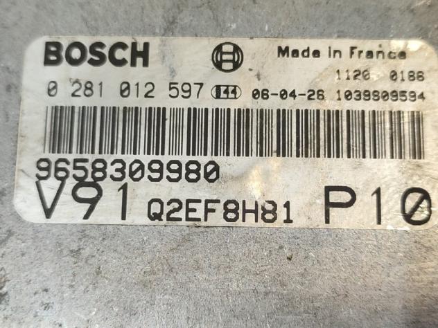 CENTRALINA MOTORE FIAT Ducato 4° Serie 0281012597 9658309980 RHV diesel 1997 (0206) - Foto 2