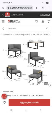 Divano Outsunny per interno o esterno - Foto 2