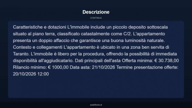 Immobile in asta di 99 m² in vendita a Taranto - Foto 4