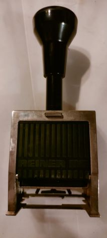 Timbro vintage in metallo Reiner B6 - Foto 3