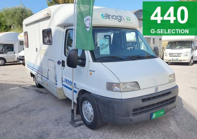 CAMPER ELNAGH DUCATO SEMINTEGRALE LETTO FRANCESE TENDALINO PORTABICI GENERALI USATO