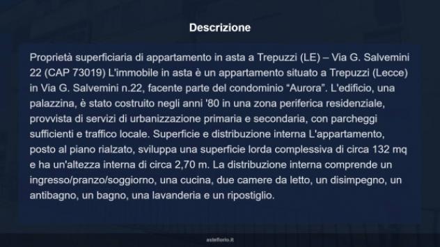 Immobile in asta di 132 m², box auto in vendita a Trepuzzi - Foto 13
