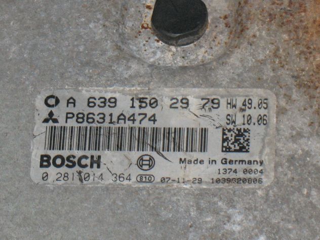 0281014364 CU SMART MITSUBISHI COLT 1.5 0281014364 A6391502979 P8631A474 - Foto 2