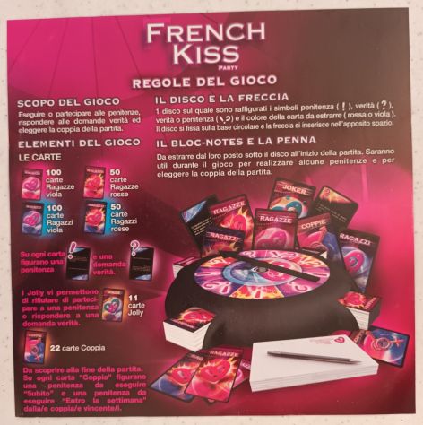 French Kiss Party, originale gioco da tavolo/party game di AV Editions - Foto 3
