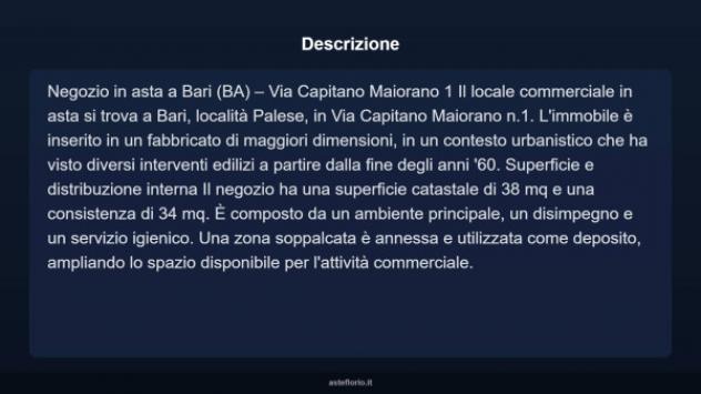 Immobile in asta di 38 m² in vendita a Bari - Foto 9