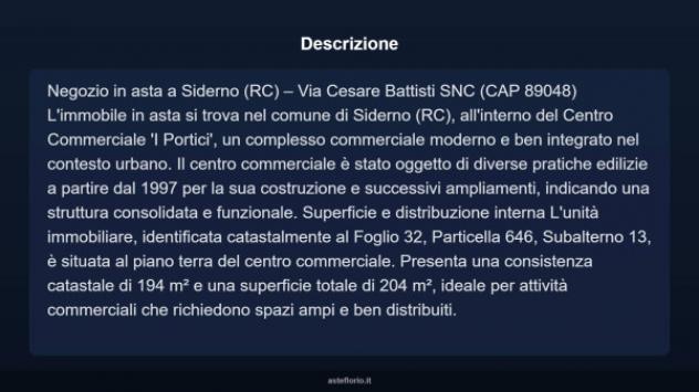 Immobile in asta di 204 m² in vendita a Siderno - Foto 6
