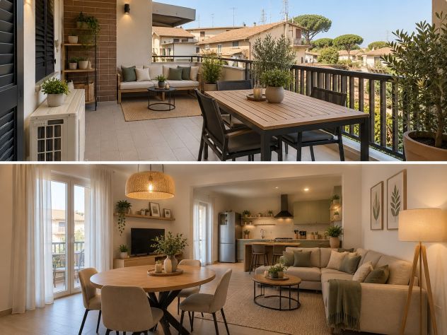 AMPIO BILOCALE 60MQ CON TERRAZZO ZONA MONTEROTONDO