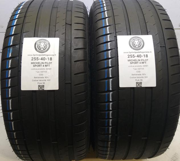 2 GOMME 255 40 18 MICHELIN A68981