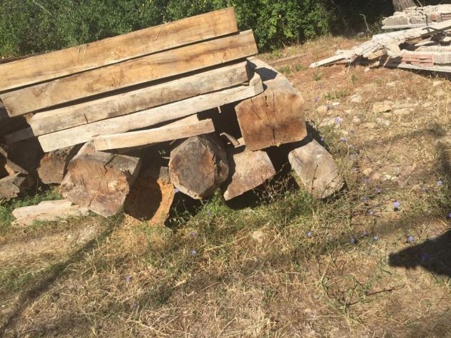 Travi e travetti antichi in rovere - Foto 2