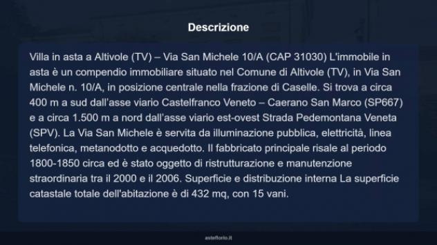 Immobile in asta di 432 m² con più di 5 locali in vendita a Altivole - Foto 12