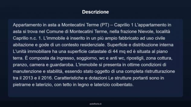Immobile in asta di 44 m² in vendita a Montecatini-Terme - Foto 4