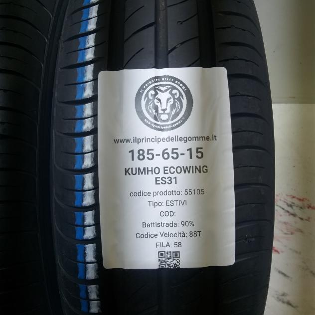 4 GOMME 185 65 15 KUMHO A55105 - Foto 2