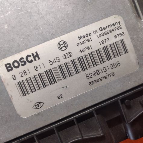 CENTRALINA MOTORE RENAULT MEGANE SCENIC 1.9 DCI BOSCH 0281011549, 8200310863, 8 - Foto 7