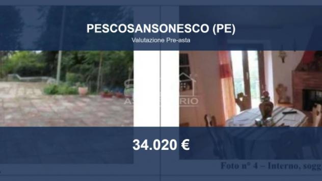 Immobile in asta di 116 m², box auto in vendita a Pescosansonesco