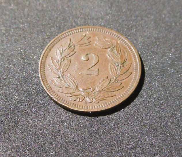 Helvetia, 2 Rappen 1893. - Foto 5