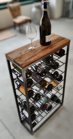 Cantinetta Industriale Artigianale in Ferro e Legno di Botte - 42 Posti - Pezzo - Foto 2