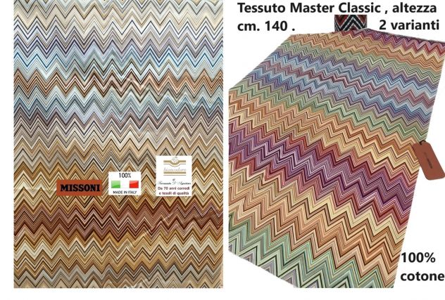 MISSONI  TESSUTI  ARREDAMENTO  TAPPEZZERIA TENDAGGI ECC. 8 modelli 3 prezzi - Foto 5