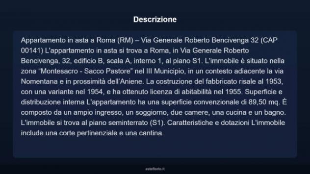 Immobile in asta di 89 m² in vendita a Roma - Foto 5