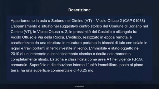 Immobile in asta di 46 m² in vendita a Soriano nel Cimino - Foto 14