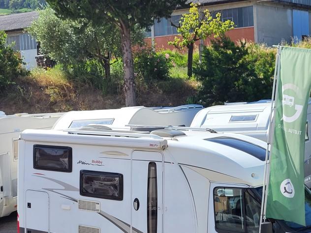 CAMPER HOBBY VAN FORD SEMINTEGRALE GARAGE MATRIMONIALE CLIMATIZZATORE GENERALI - Foto 5