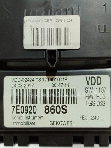 QUADRO STRUMENTI VOLKSWAGEN Transporter T6 Serie 7E0920860S A2C93861200 CXG (15) - Foto 4