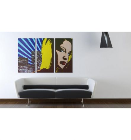 Quadro Con La Ragazza Di New York - ARREDALACASA - Foto 2
