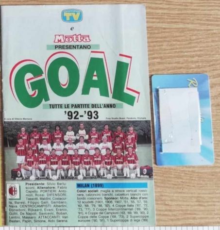 Inserto Goal di TV Sorrisi e Canzoni campionato calcio 1992-93