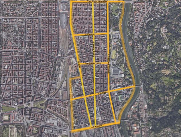 Trilocale due camere zona Valentino periodi medi brevi