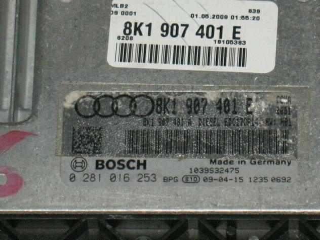 0281016253 ECU CENTRALINA AUDI A6 A5 2.7 0281016253 8K1907401E EDC17CP14 - Foto 2