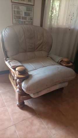 Poltrona in pelle