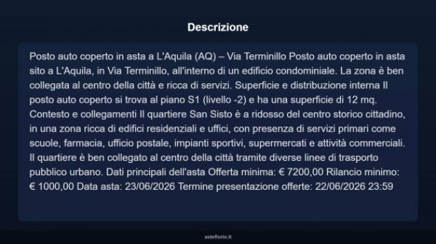 Immobile in asta di 12 m² in vendita a L'Aquila - Foto 5