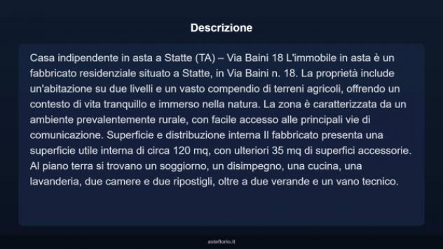 Immobile in asta di 120 m² con più di 5 locali in vendita a Statte - Foto 17