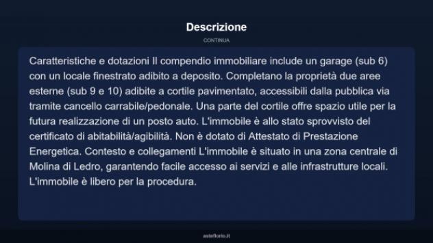Immobile in asta di 127 m², box auto in vendita a Ledro - Foto 4