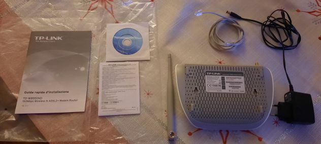 Tp-Link TD-Wb8951Nd Modem Router Adsl 2+ Wireless Acces Point N 150Mbps, Usato - Foto 5