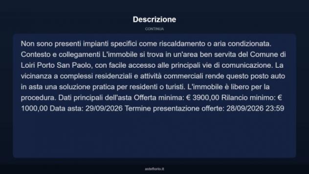 Immobile in asta di 13 m² in vendita a Loiri Porto San Paolo - Foto 5
