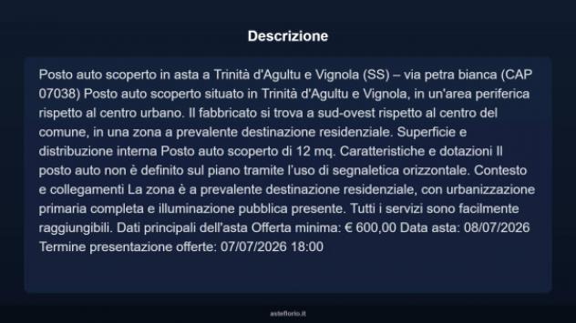 Immobile in asta di 12 m² in vendita a Trinità d'Agultu e Vignola - Foto 10