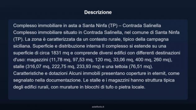 Immobile in asta di 1831 m² in vendita a Santa Ninfa - Foto 3