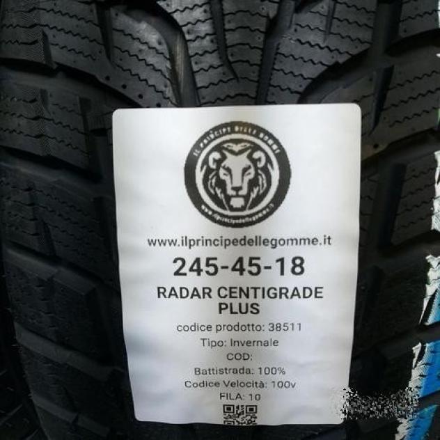 4 gomme 245 45 18 radar a38511 - Foto 2