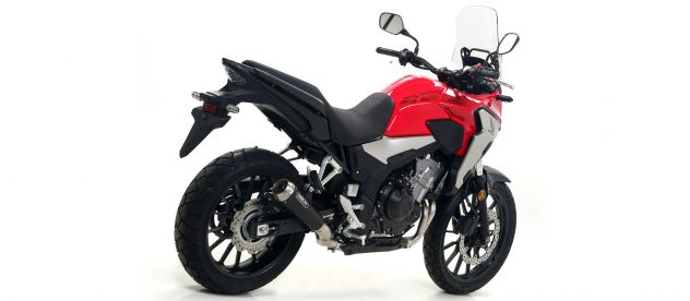 Scarico per Honda Cb 500 X Arrow Pro Race X-Kone Storm Oval Black
