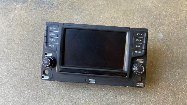Display autoradio multifunzione Volkswagen Golf 7 del 2015 (3G0919605)