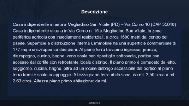 Immobile in asta di 177 m² con più di 5 locali in vendita a Megliadino San Vitale - Foto 9