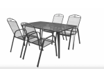 Set da giardino 1 tavolo 4 sedie in legno Hecht Navassa