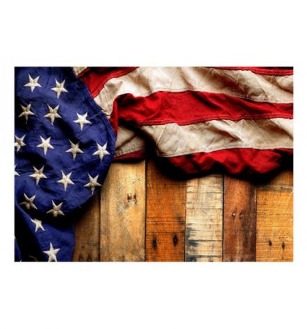 Fotomurale Adesivo In Stile Legno Americano ARREDALACASA - Foto 2
