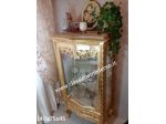 Vetrina foglia oro stile barocco marmo legno con spedizione