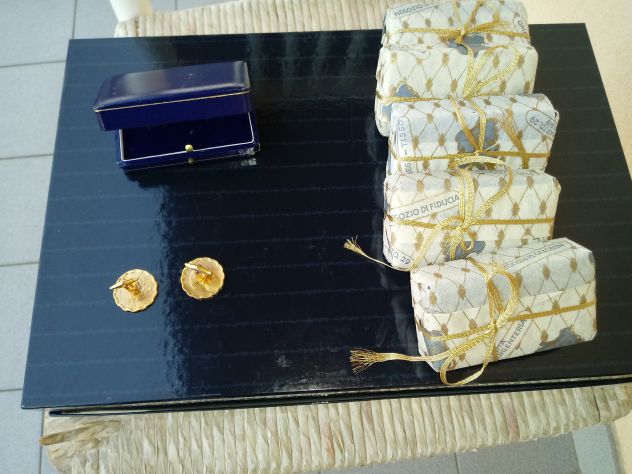 Gemelli per camicia uomo in bagno d'oro a Bergamo - Foto 6